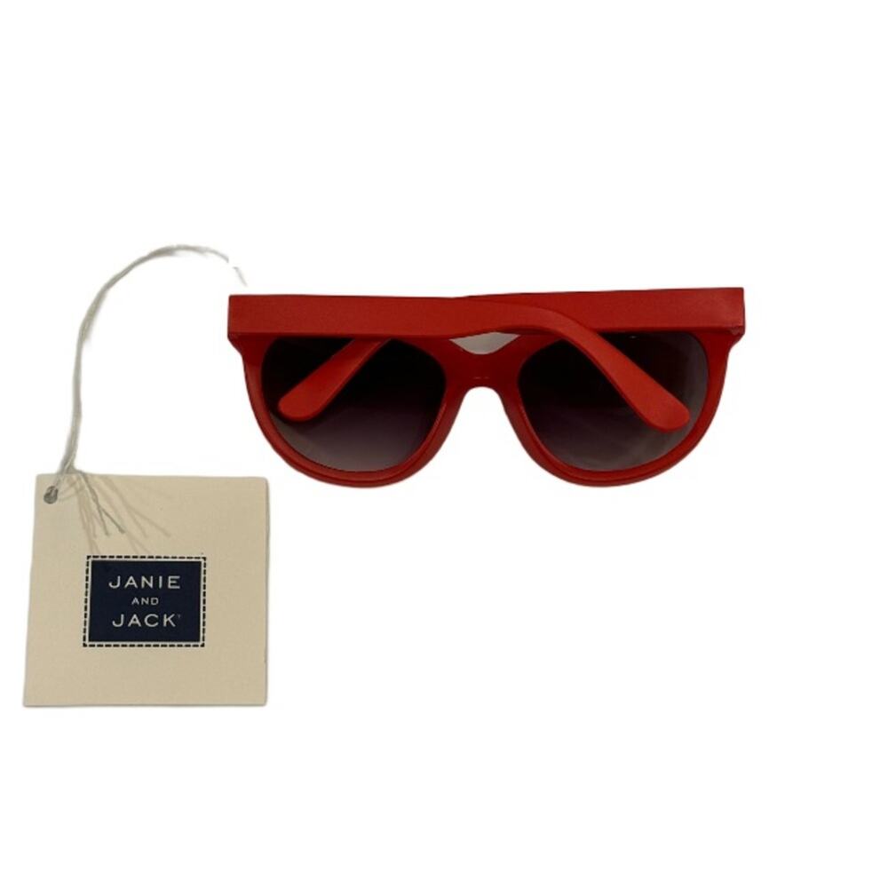 Janie and Jack Red Cat Eye Sunglasses Size 0-2Y - Picture 3 of 3